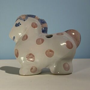 M.A. Hadley Pottery - Horse w/ 5 holes.  Makeup Brushes, Pens, Toothbrushes...